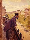 Man Canvas Paintings - The Man on the Balcony